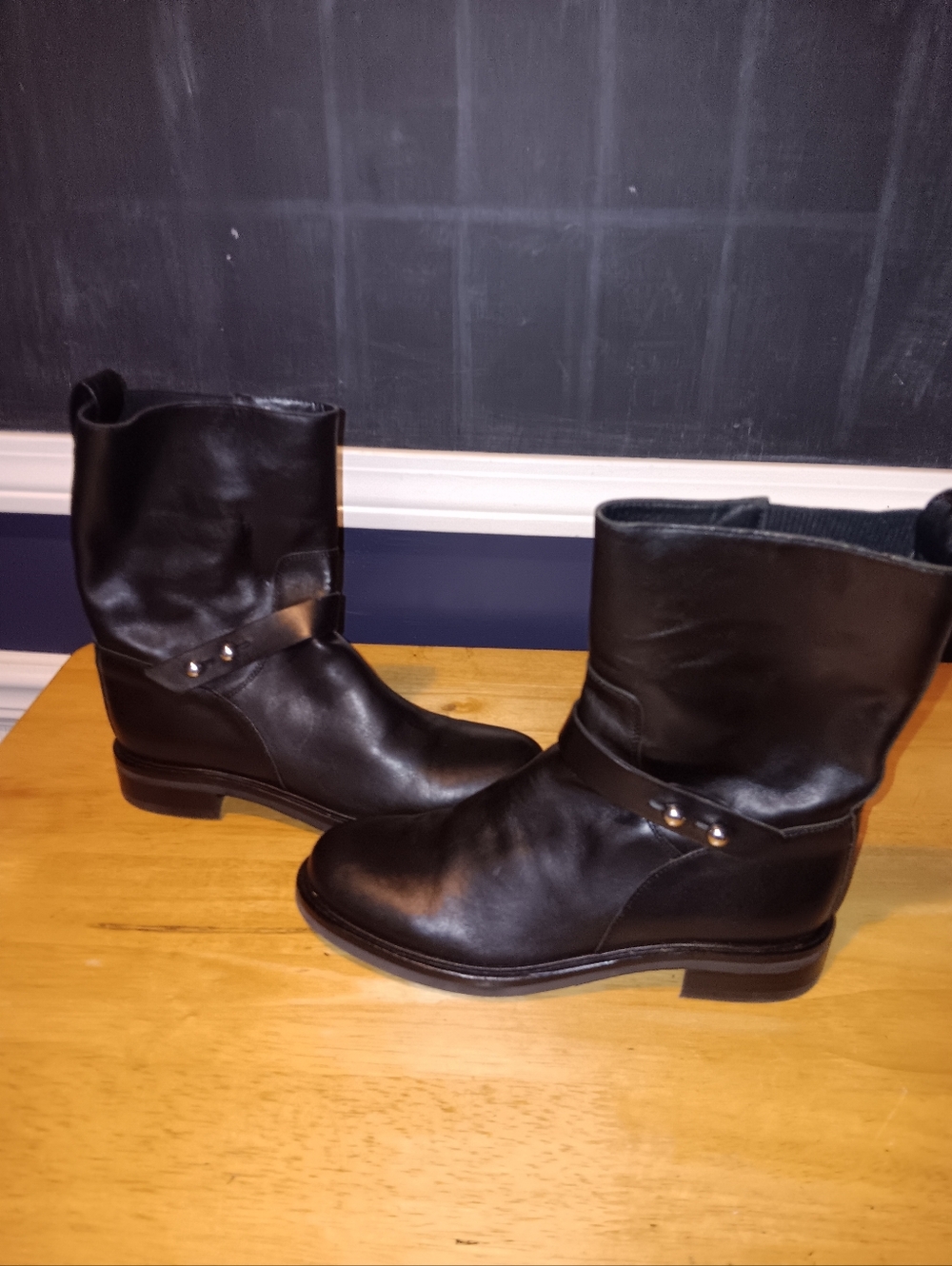 Rag & Bone Leather Moto Boots Size 38.5